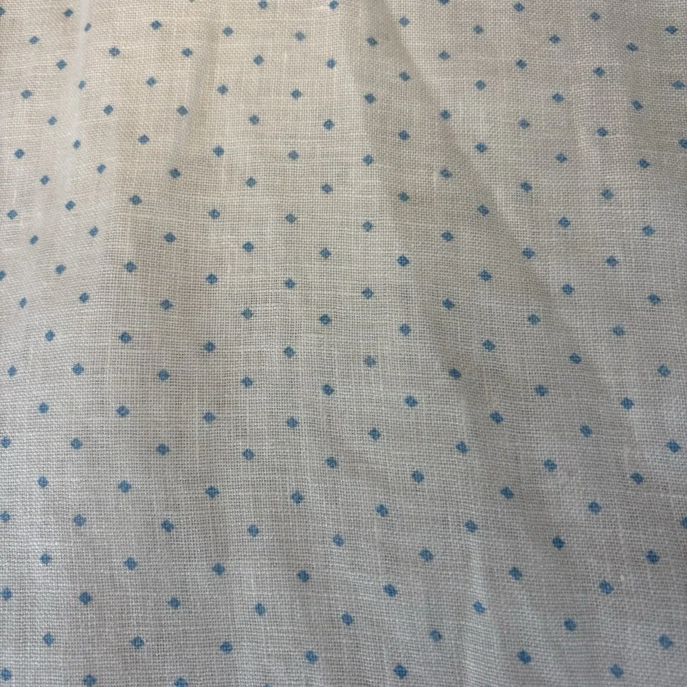 Daniel Hechter Shirt‎ MENS 2XL 100% Linen Blue Dots Short Sleeve Button Down - Picture 6 of 7